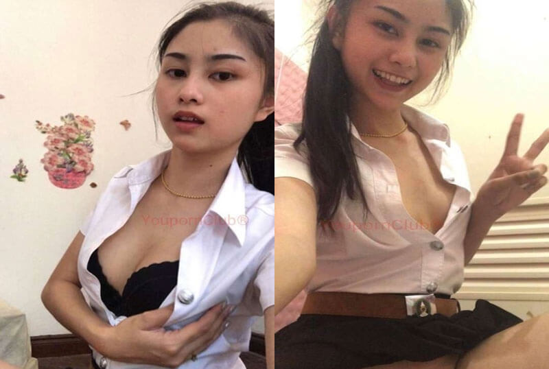 น้องกานดา นักศึกษาโชว์หี [รูปโป๊]